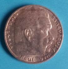 Laden Sie das Bild in den Galerie-Viewer, Drittes Reich Hindenburg 5 Reichsmark 1935 F ohne HK Silber
