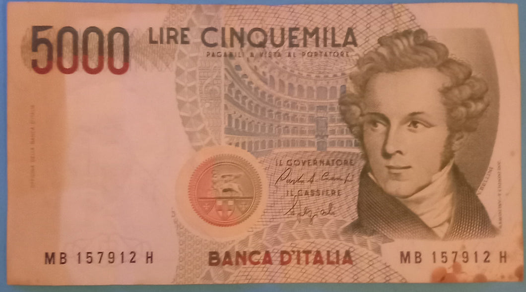 Italien 5.000 Lire 1985 gebraucht