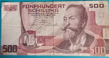 Laden Sie das Bild in den Galerie-Viewer, Österreich 500 Schilling 1985 gebraucht
