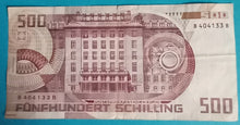 Laden Sie das Bild in den Galerie-Viewer, Österreich 500 Schilling 1985 gebraucht
