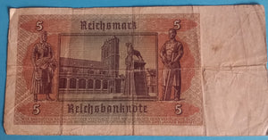 5 Reichsmark 01.08.1942 gebraucht