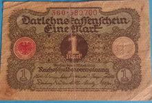 Laden Sie das Bild in den Galerie-Viewer, Darlehnskassenschein 1 Mark 1920
