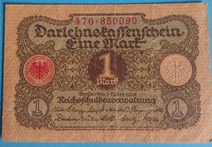 Darlehnskassenschein 1 Mark 1920