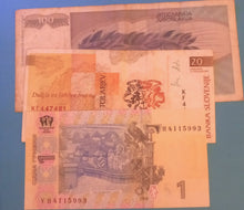Laden Sie das Bild in den Galerie-Viewer, 3 Banknoten aus Ukraine, Slowenien,Jugoslawien

