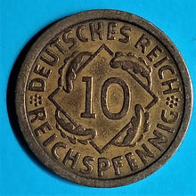 Laden Sie das Bild in den Galerie-Viewer, Weimarer Republik 10 Reichspfennig zufällige Jahrgänge
