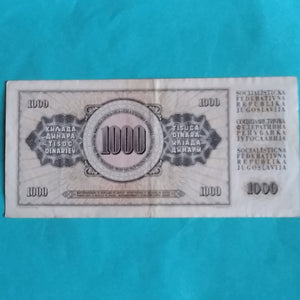 Jugoslawien 1.000 Dinara 1978  gebraucht