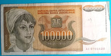Laden Sie das Bild in den Galerie-Viewer, Jugoslawien 100.000 Dinara 1993 gebraucht
