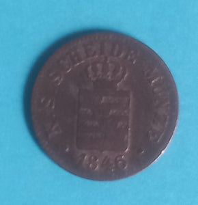 Sachsen 1 Neugroschen 1846 F Silber