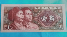 Laden Sie das Bild in den Galerie-Viewer, China 1 Jiao 1980 Unc

