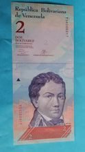 Laden Sie das Bild in den Galerie-Viewer, Venezuela 2 Bolivares  Unc zufällig
