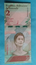 Laden Sie das Bild in den Galerie-Viewer, Venezuela 2 Bolivares 2018 Unc
