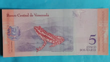 Laden Sie das Bild in den Galerie-Viewer, Venezuela 5 Bolivares 2018 Unc
