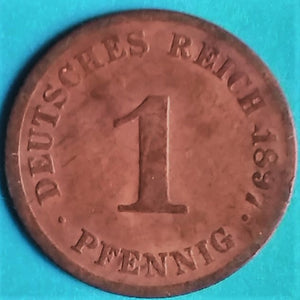 Kaiserreich 1 Pfennig großer Adler 1897-1914 zufällige Jahrgänge und Prägestätten