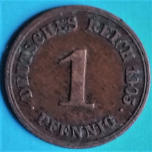 Laden Sie das Bild in den Galerie-Viewer, Kaiserreich 1 Pfennig großer Adler 1897-1914 zufällige Jahrgänge und Prägestätten

