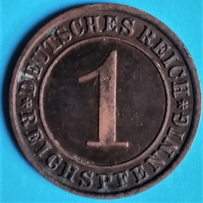 Weimarer Republik 1 Reichs-Rentenpfennig 1924-1936 zufällige Jahrgänge und zufällige Prägestätten
