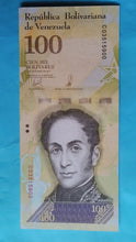 Laden Sie das Bild in den Galerie-Viewer, Venezuela 100 Bolivares 13.12.2017 Unc
