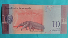 Laden Sie das Bild in den Galerie-Viewer, Venezuela 10 Bolivares 15.01.2018 Unc

